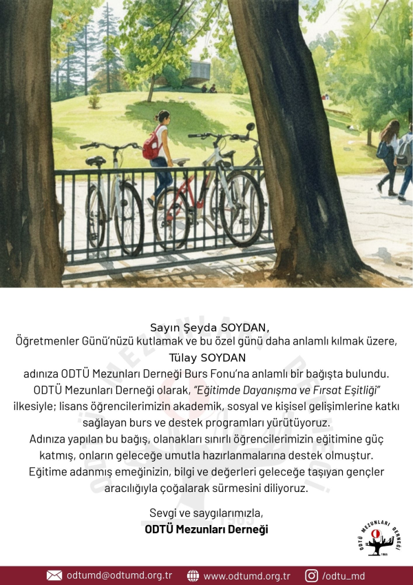Öğretmenler Günü E-Kartı