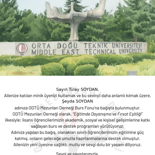 Hoşgeldin Bebek E-Kartı