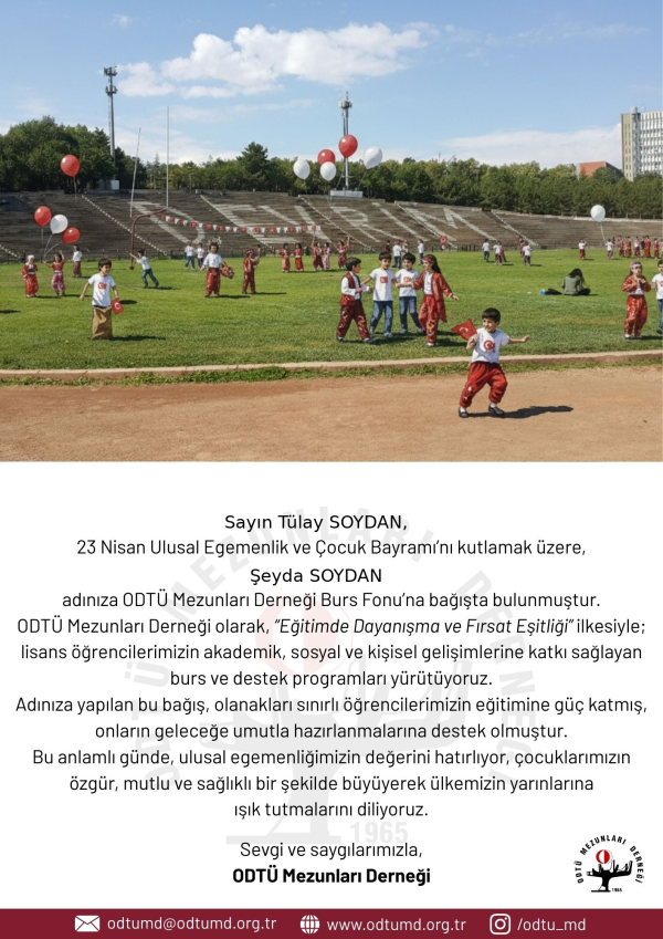 23 Nisan E-Kartı