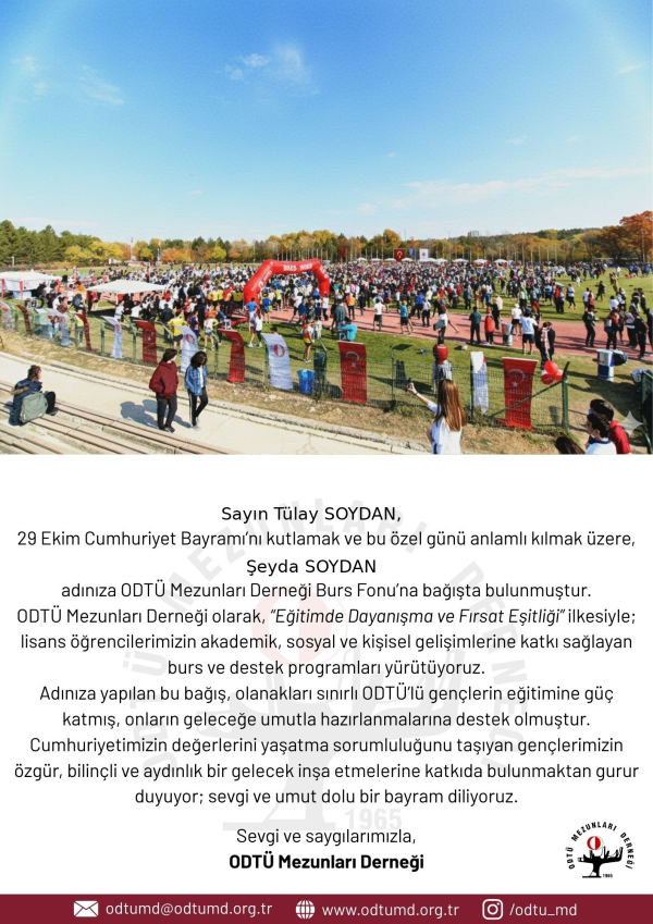 29 Ekim E-Kartı