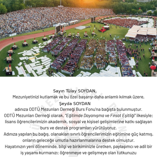 Mezuniyet E-Kartı
