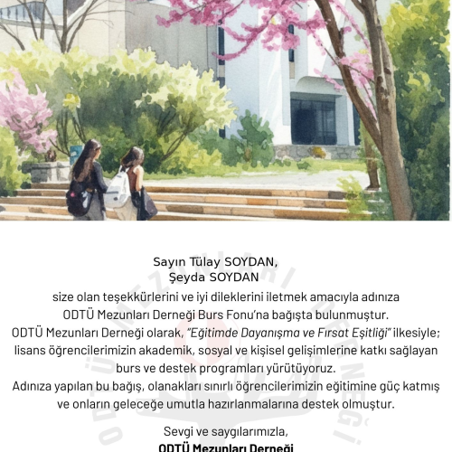Teşekkür E-Kartı