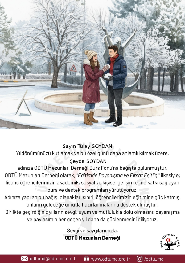 Yıldönümü E-Kartı